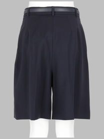 Max Mara Studio Women's Bermuda in Tela DI Lana Blue