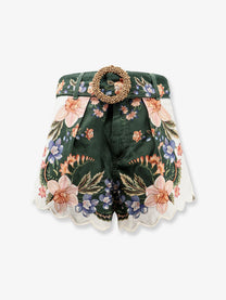 FARM Rio Women's Green Berry Garden Shorts Green