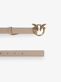 Pinko Women's Berry Leather Belt Beige