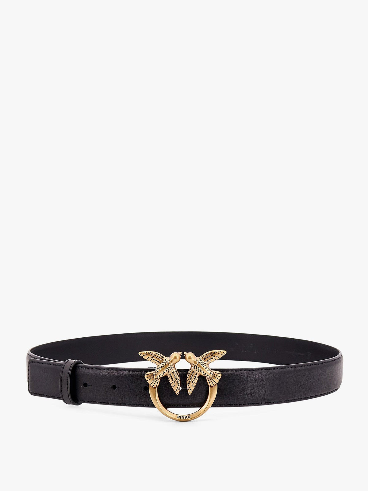 Pinko Women's Berry Leather Belt Black
