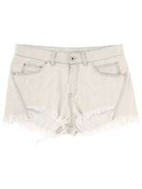 Rick Owens Women's Bias Cutoffs Shorts White