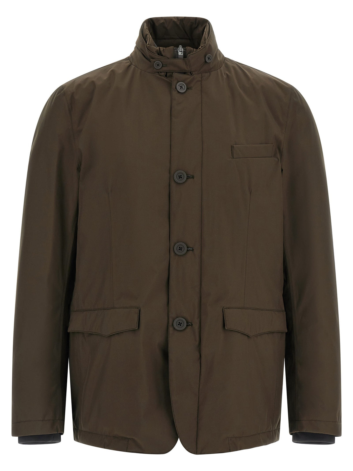Herno Bib Insert Jacket Brown