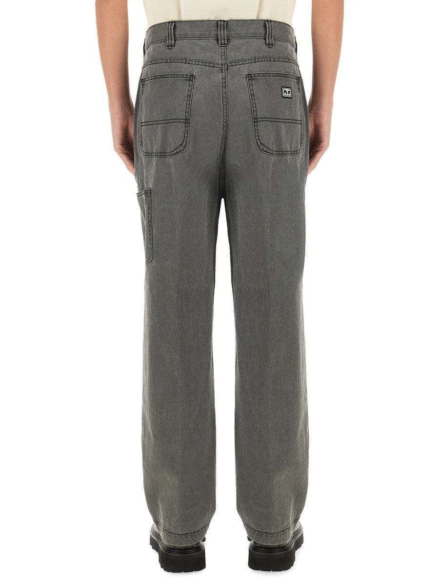Obey Men's Big Time Carpenter Pants Black