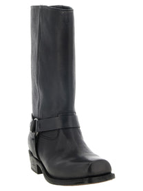 Golden Goose Biker Boots Black