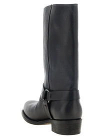 Golden Goose Biker Boots Black
