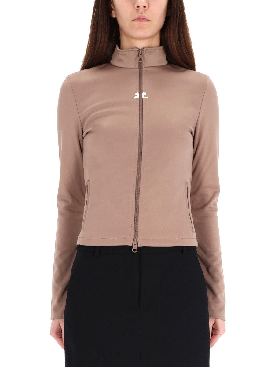 courrèges Women's Biker Jacket Brown