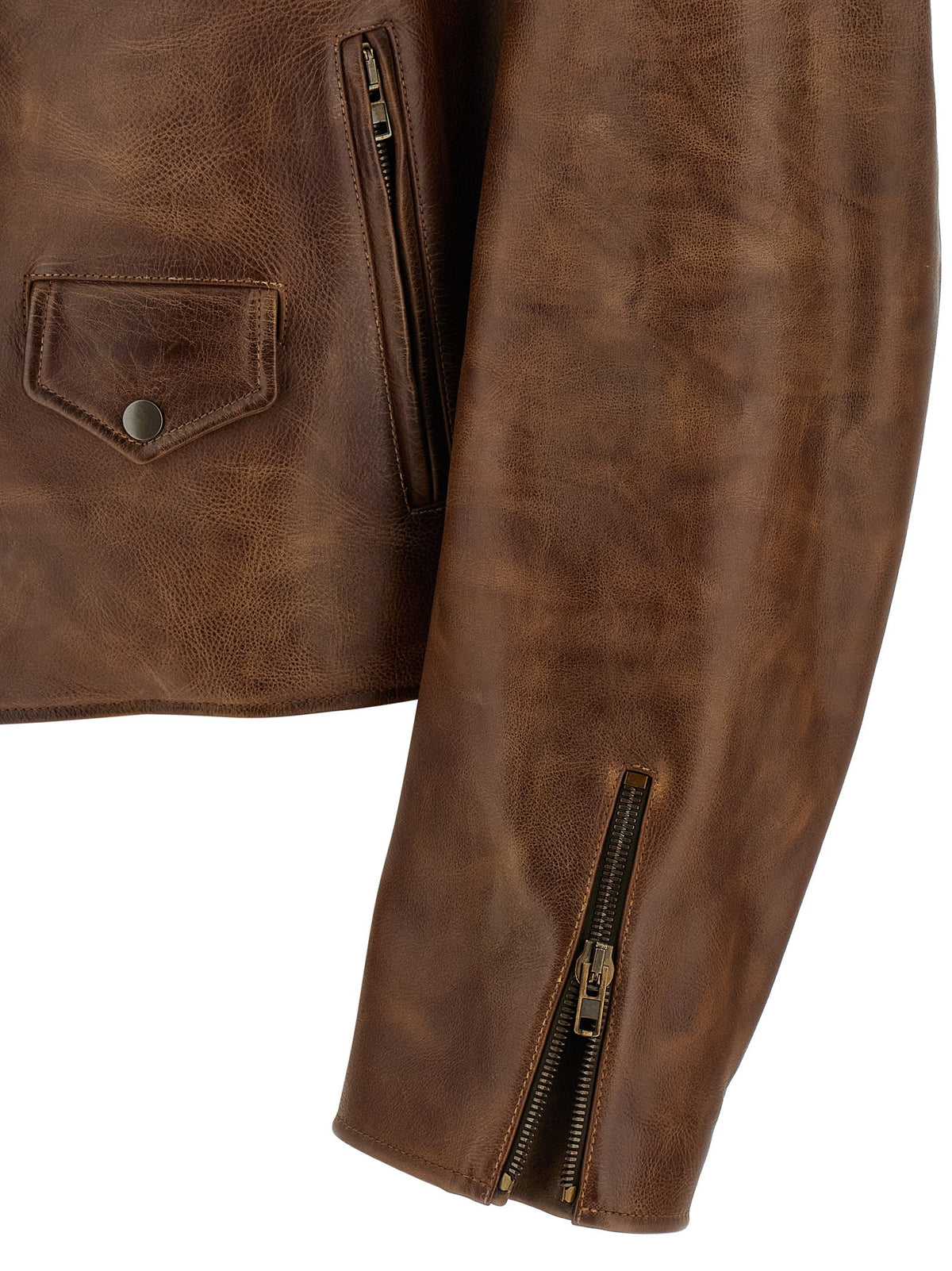 Maison Margiela Biker Jacket Brown, view 4