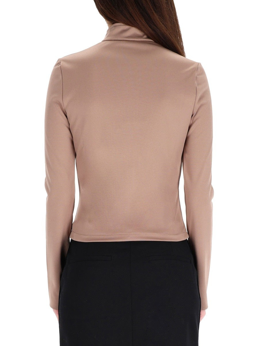 courrèges Women's Biker Jacket Brown