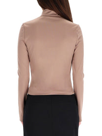 courrèges Women's Biker Jacket Brown
