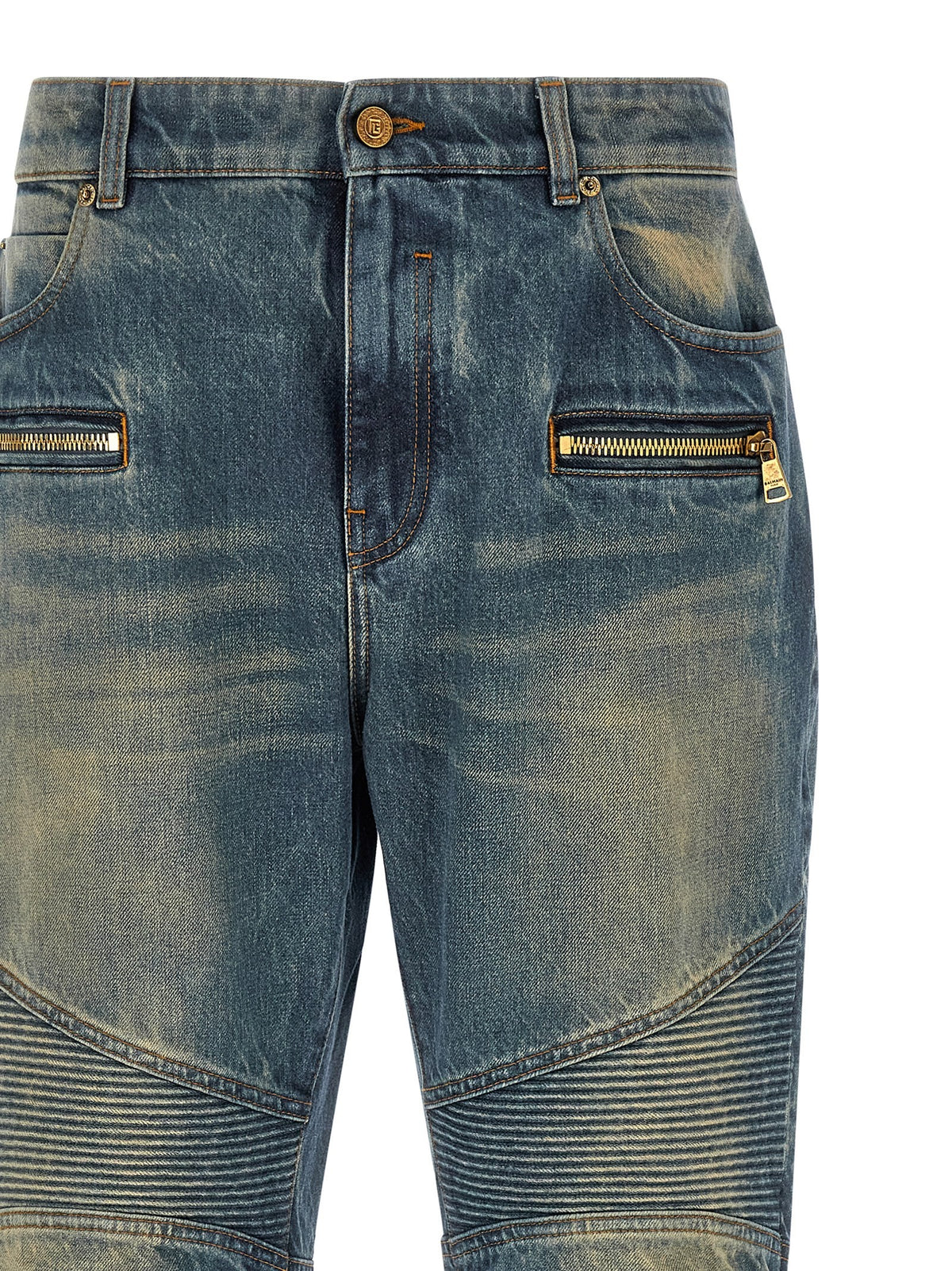 Balmain Biker Jeans Blue