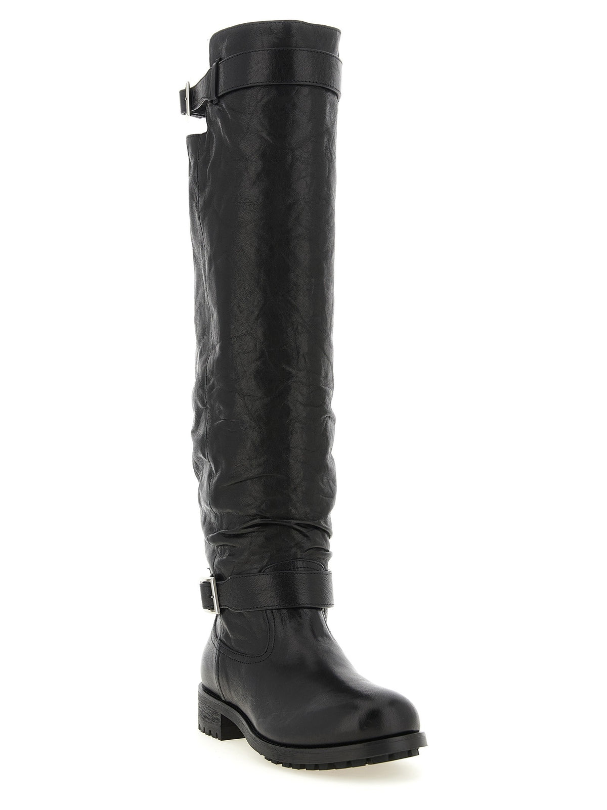 Jimmy Choo Biker KB Boots Black