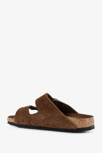 Birkenstock Unisex Arizona BS Suede Sandals Brown