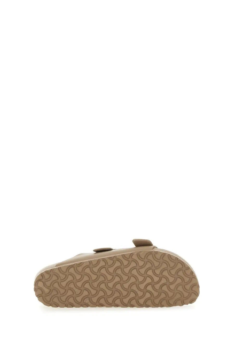 Tan birkenstock unisex eva arizona sandal with classic two-strap design and textured rubber sole