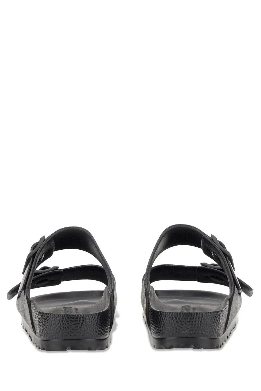 Birkenstock unisex sandal arizona black with dual-strap design and textured rubber sole for casual wear