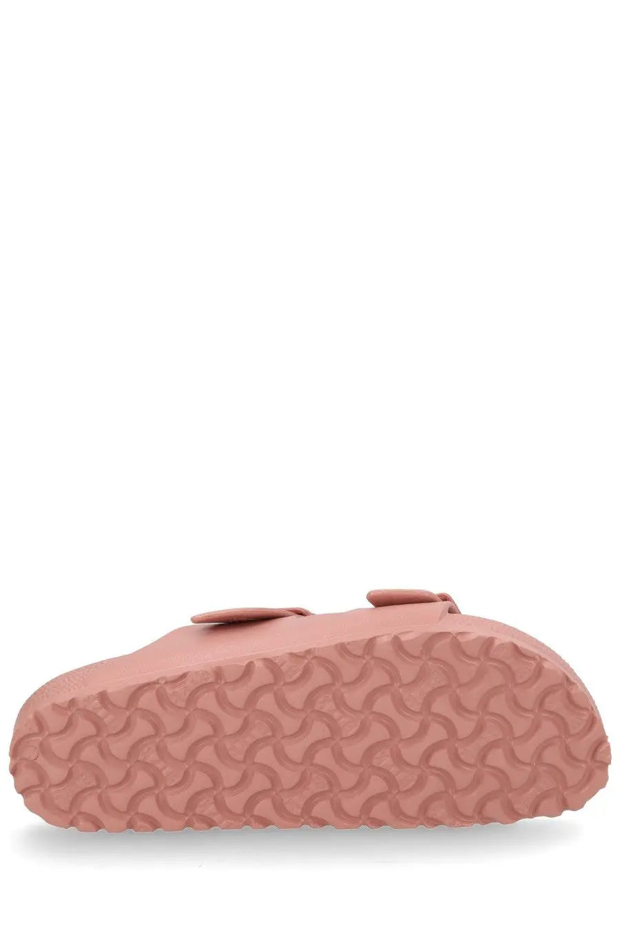 Birkenstock unisex sandalo arizona blue soft pink suede clog with distinctive wavy rubber sole pattern