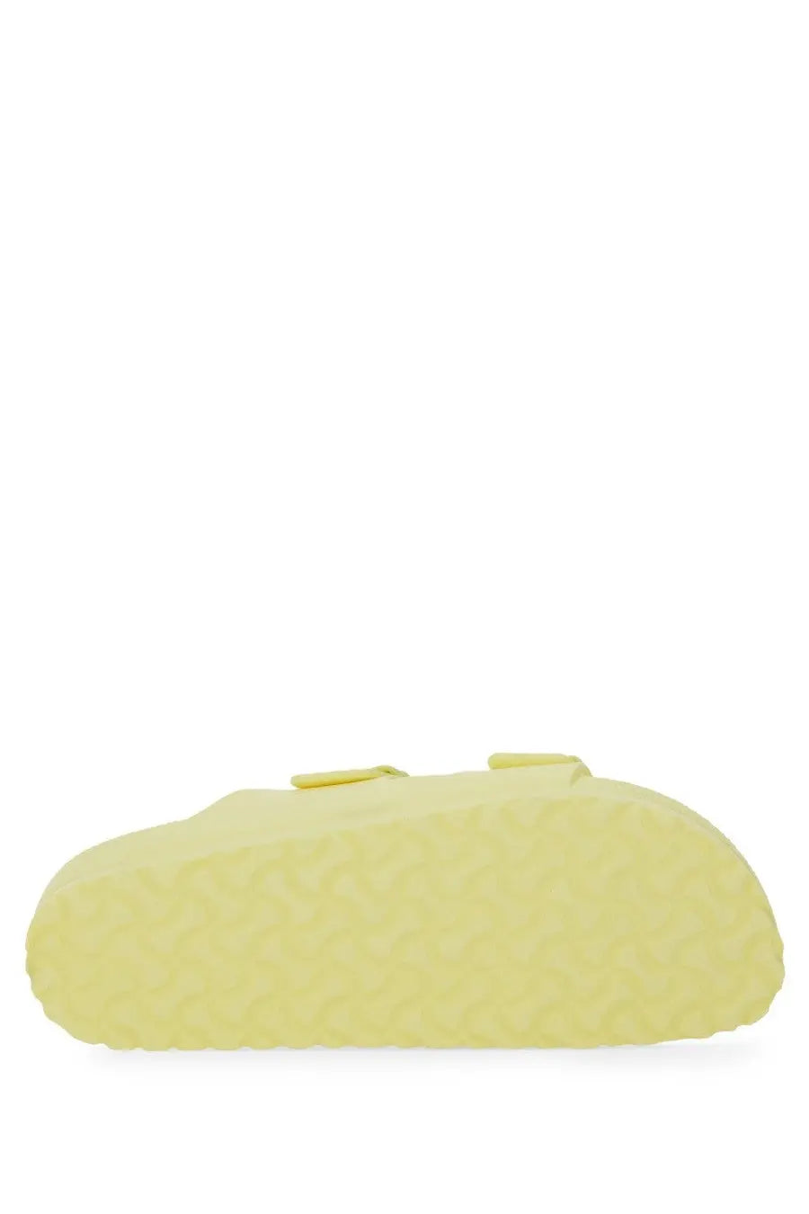 Birkenstock unisex sandalo arizona eva yellow sandal with pale yellow two straps and textured rubber sole
