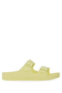 Birkenstock unisex sandalo arizona sandal in pale yellow eva with two adjustable straps and contoured footbed