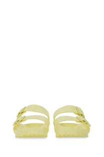 Birkenstock unisex sandalo arizona sandals in pale yellow eva with two adjustable straps and contoured footbed