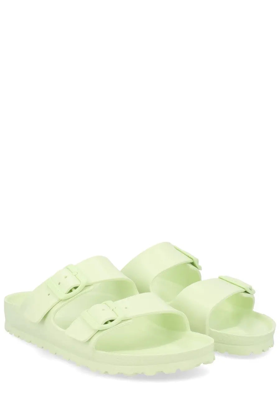 Birkenstock unisex sandalo arizona green sandals with two adjustable straps and contoured footbed in pale green