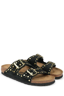 Birkenstock Unisex Sandalo Arizona Rivet Black