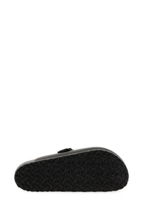 Black birkenstock unisex sandalo boston clog in eva with a textured rubber sole and sleek minimalist design