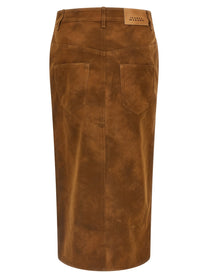Isabel Marant Étoile Bisane Skirt Brown, view 2