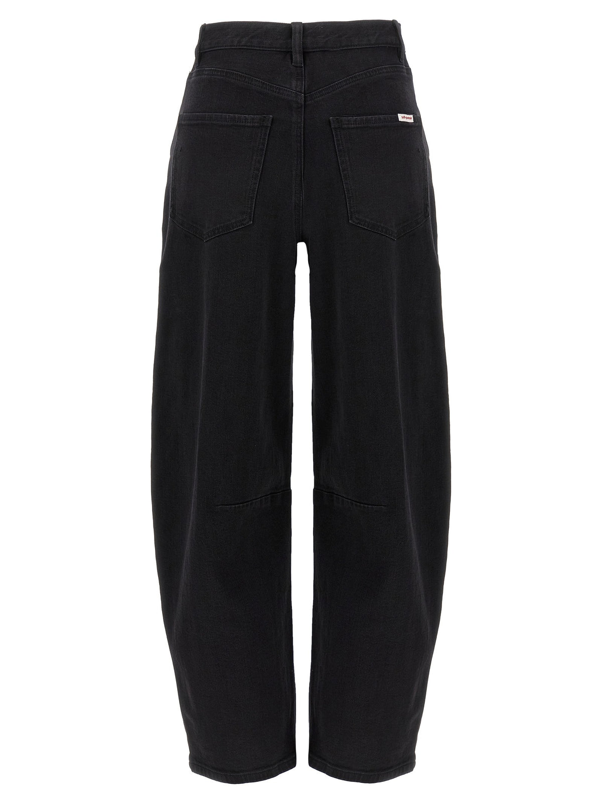self-portrait Black Barrel Leg Jeans Black
