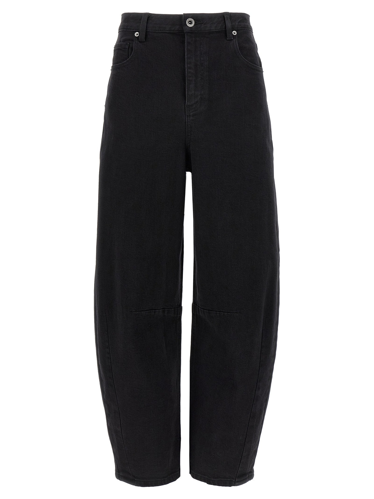 self-portrait Black Barrel Leg Jeans Black
