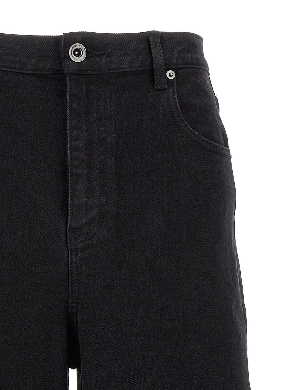 self-portrait Black Barrel Leg Jeans Black