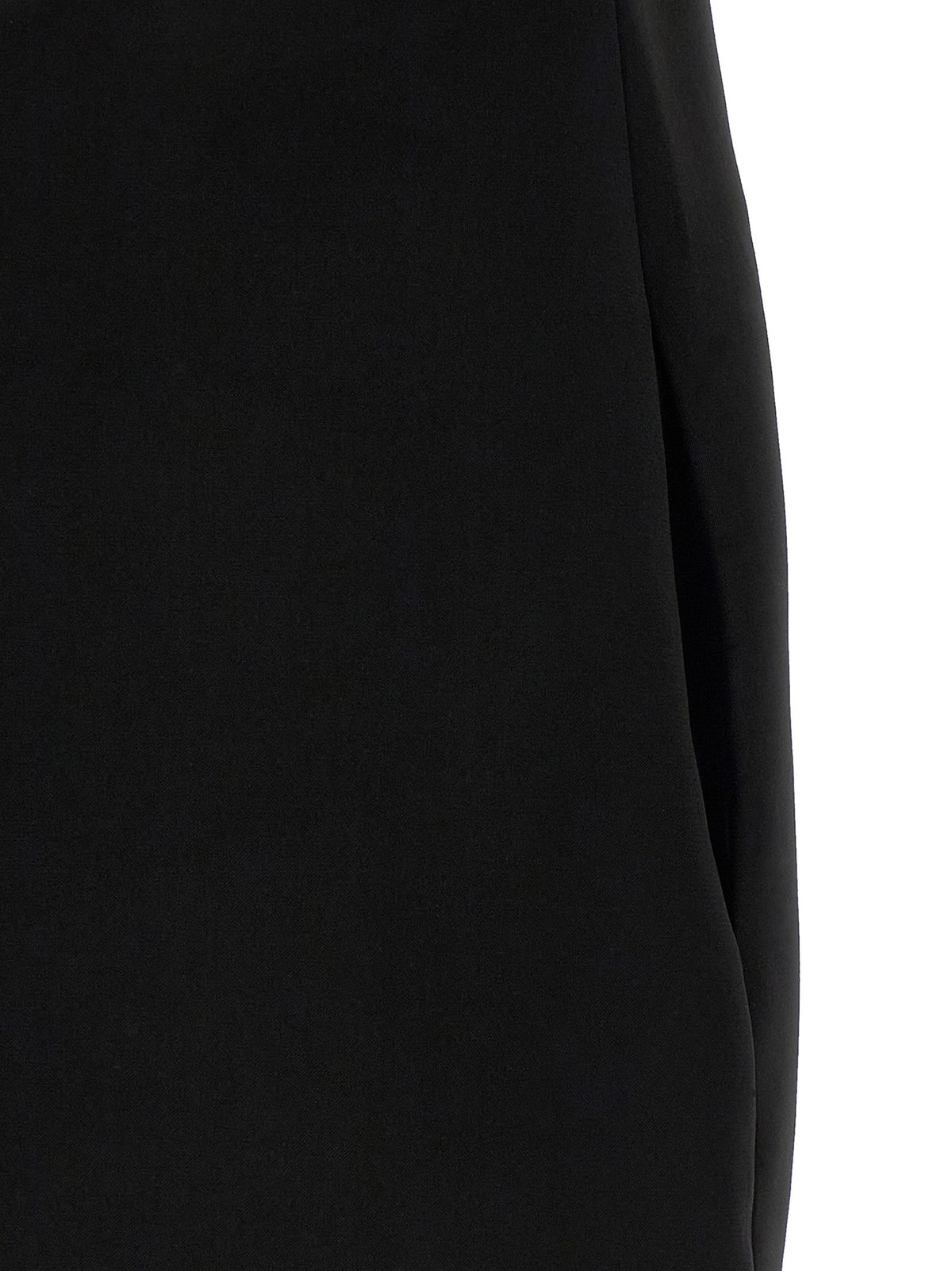 self-portrait Black Crêpe Flower Mini Dress White