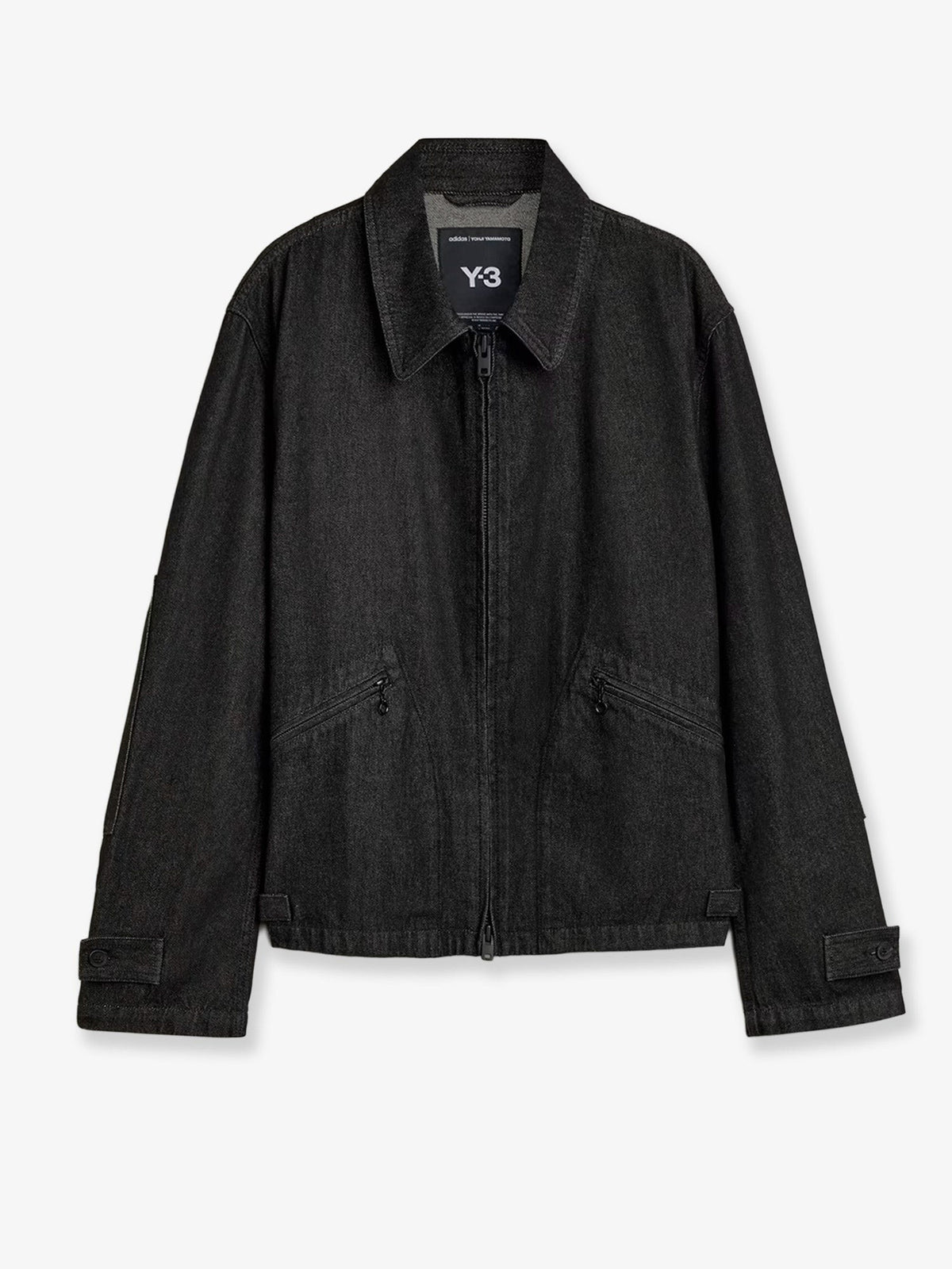 Y-3 Men's Black Denim Jacket Black
