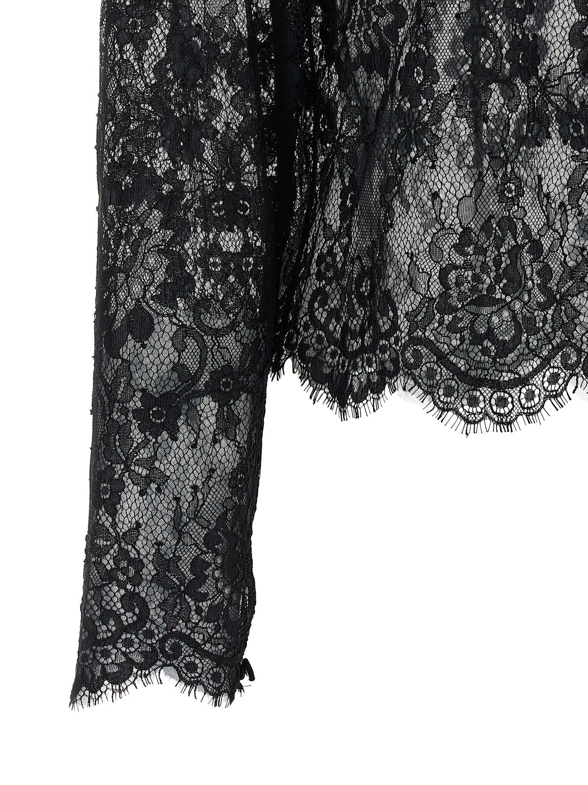self-portrait Black Lace Blouse Black