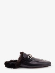 Gucci Men's Black Leather Slipper Black