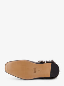 Gucci Men's Black Leather Slipper Black