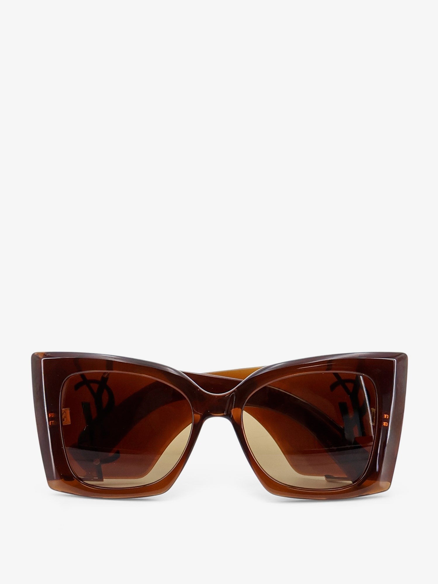 Saint Laurent Women's SL M119 Blaze Crystal Sunglasses Brown