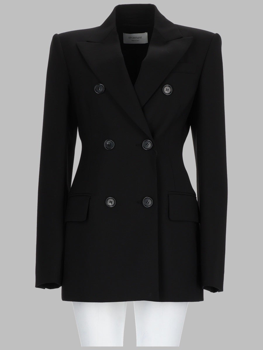 Sportmax Women's Blazer Doppiopetto Sartoriale Adamo Black