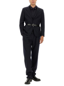 Giorgio Armani Men's Giacca Monopetto Sfoderata in Cashmere Blue