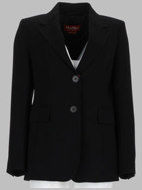Max Mara Studio Women's Blazer Monopetto in Cady Black