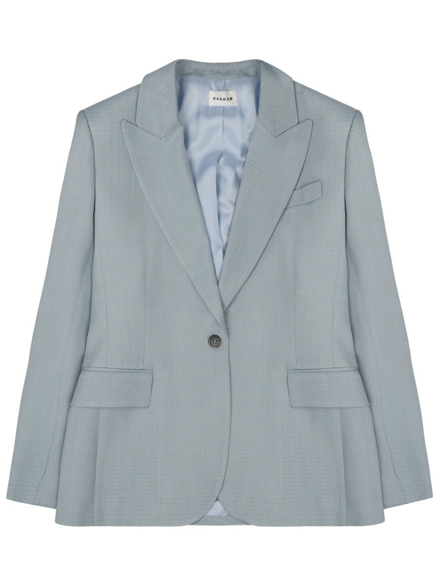 P.A.R.O.S.H Women's Blazer Monopetto Blue