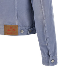 PRADA Blouson Gabardine Blue
