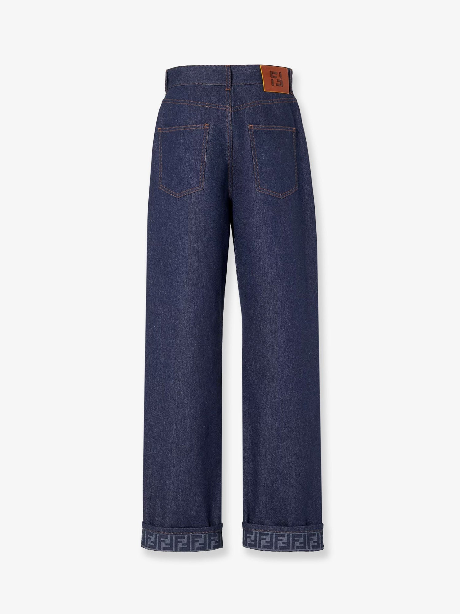 Fendi Women's FF Reverse Jeans Blue