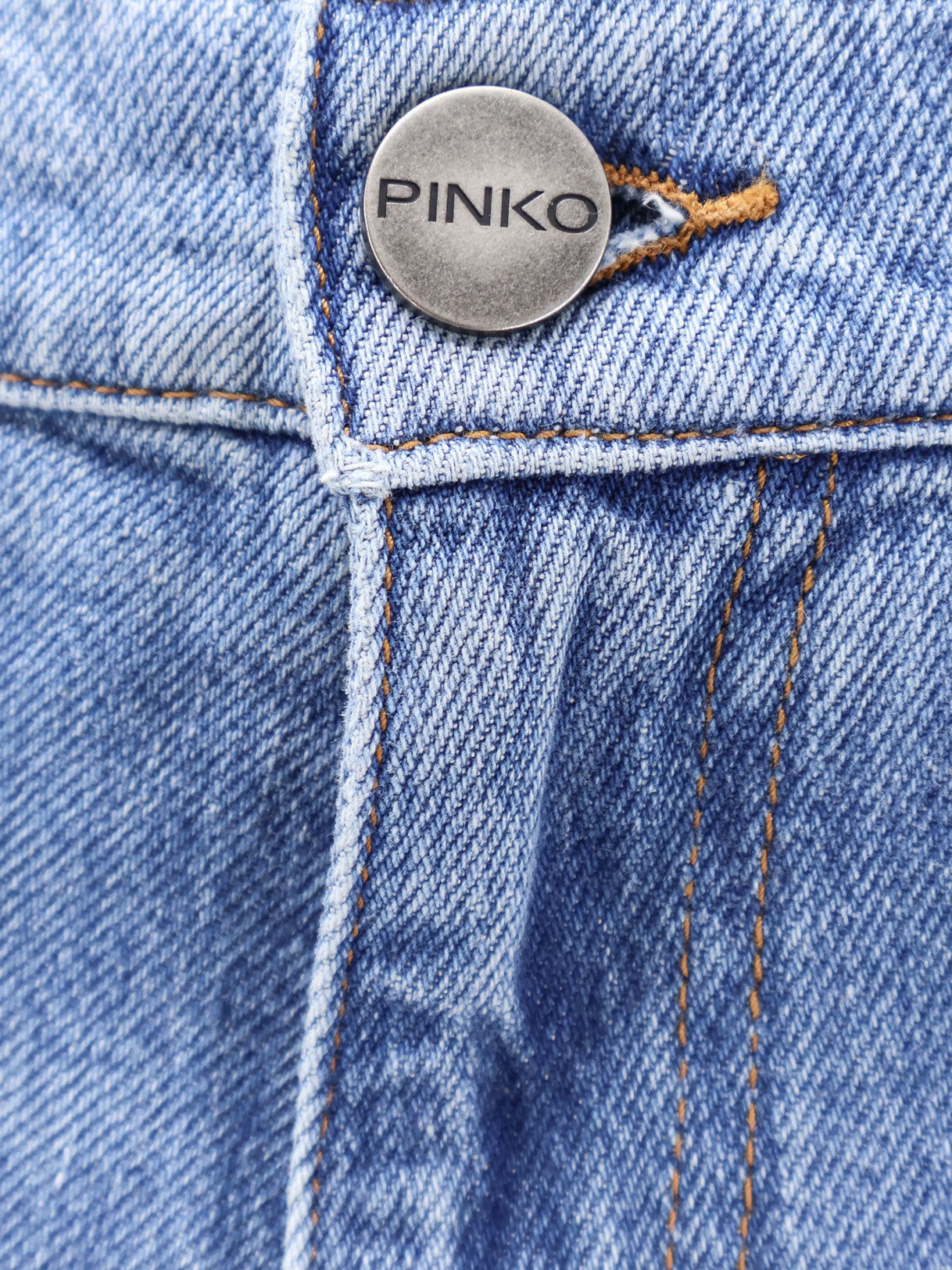Pinko Women's Blue Denim Jeans Bronze