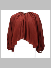 Zimmermann Women's Blusa Arricciata Aster Con Perline Red