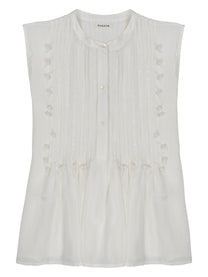 P.A.R.O.S.H Women's Blusa in Seta White