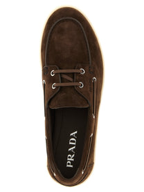 PRADA Boat Loafers Brown