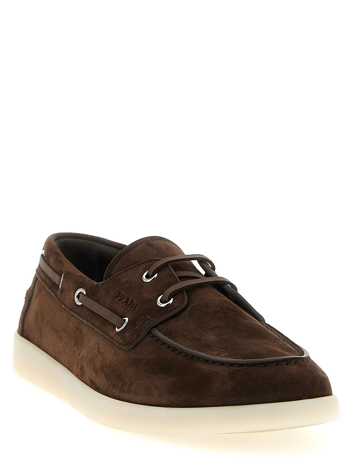 PRADA Boat Loafers Brown