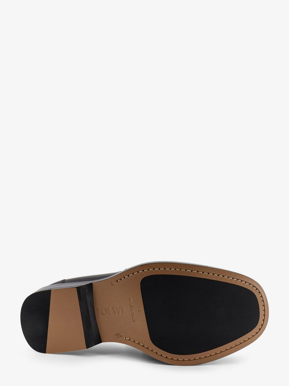 Loewe Men's Bobine Leather Loafers Black