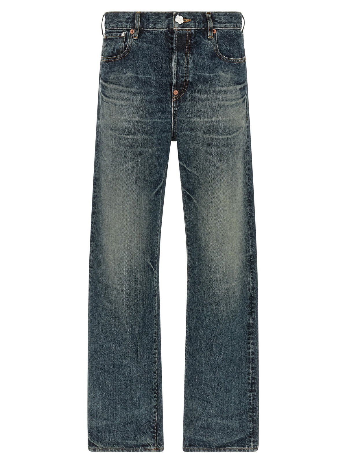 Kenzo Boke Flower Button Jeans Blue