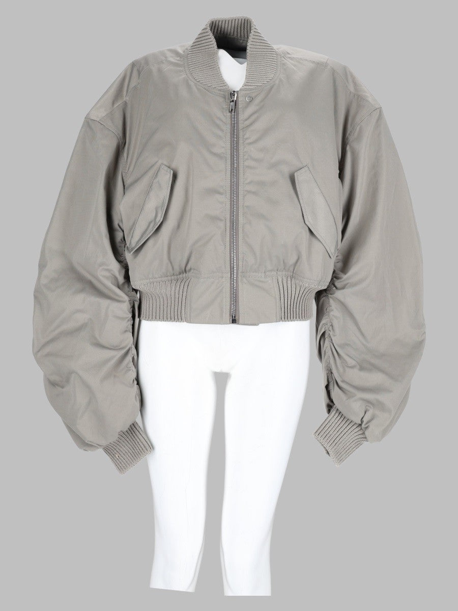 Rick Owens Women's Bomber Secchia Cropped Flight Grey