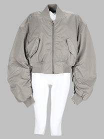 Rick Owens Women's Bomber Secchia Cropped Flight Grey